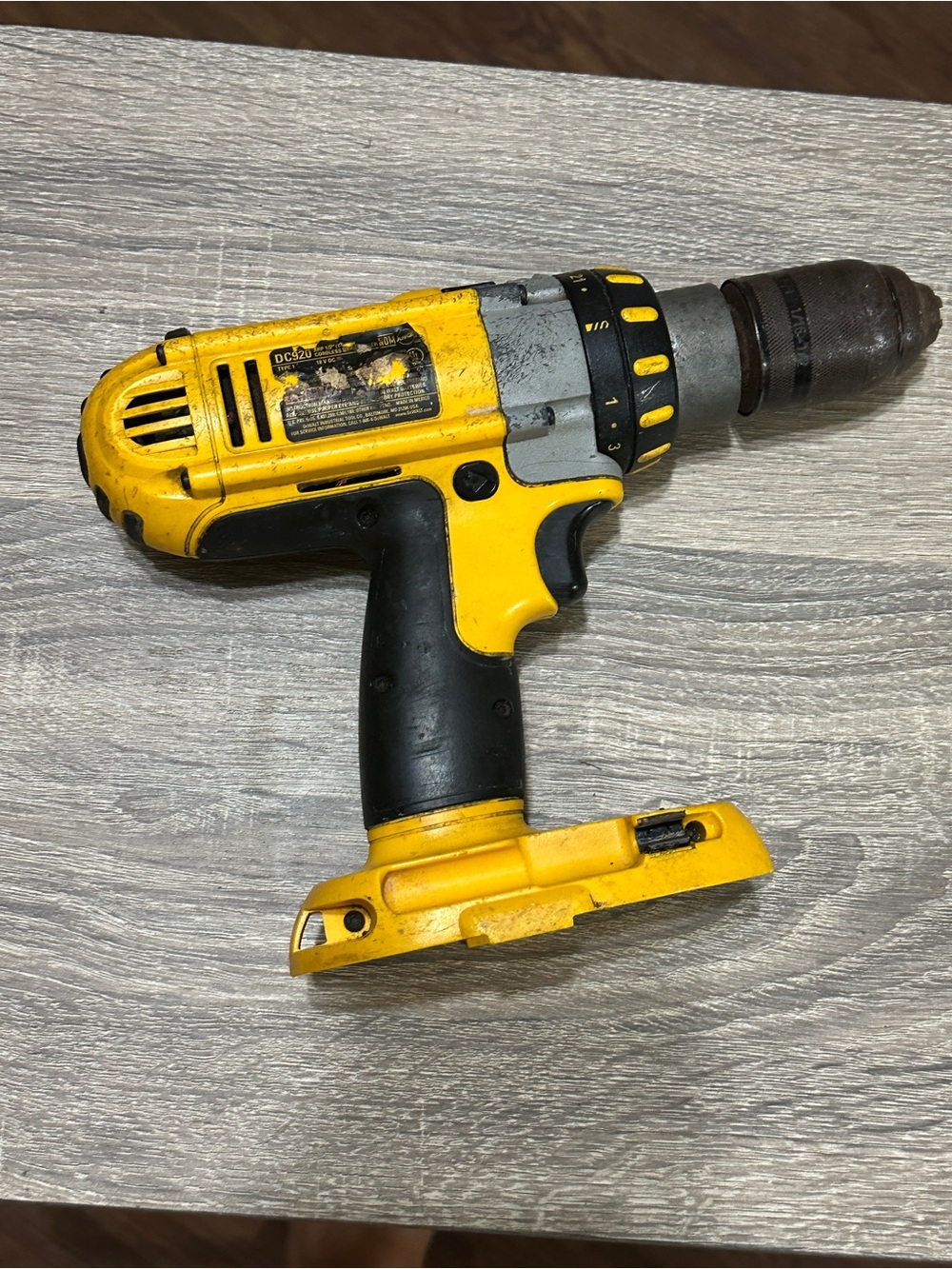 DeWalt DC920 18V 1/2" XRP Cordless Drill/Driver Hammer Drill Tool Only WORKS